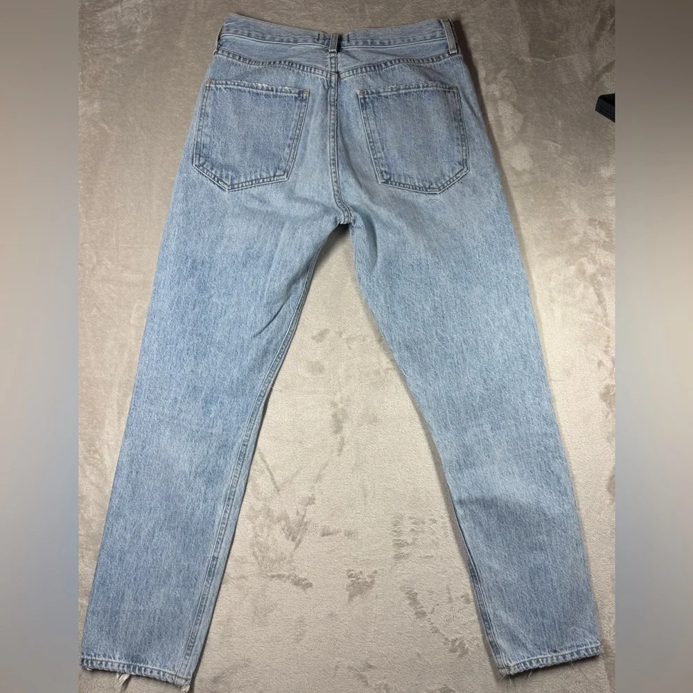 Agolde Jamie High Rise Tapered Intentionally Distressed 100% Cotton Jeans 27 - Picture 11 of 16
